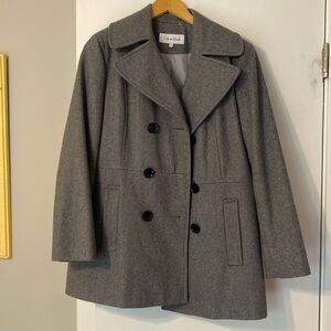 Calvin Klein gray Peacoat size 10